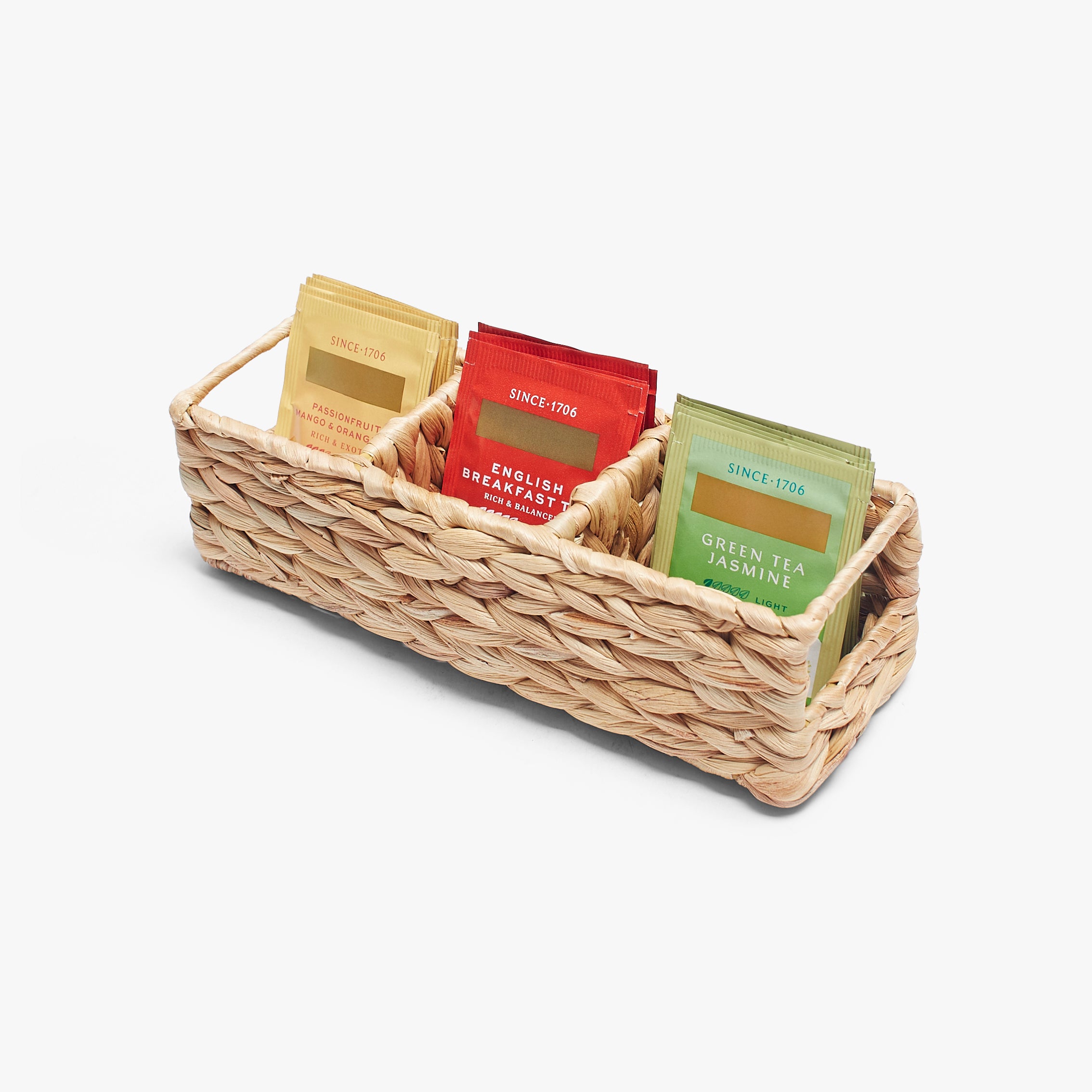 Triluxe Wicker Tea Bag Organizer
