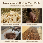 Circorn 13.8" Flower Woven Placemats Set of 4