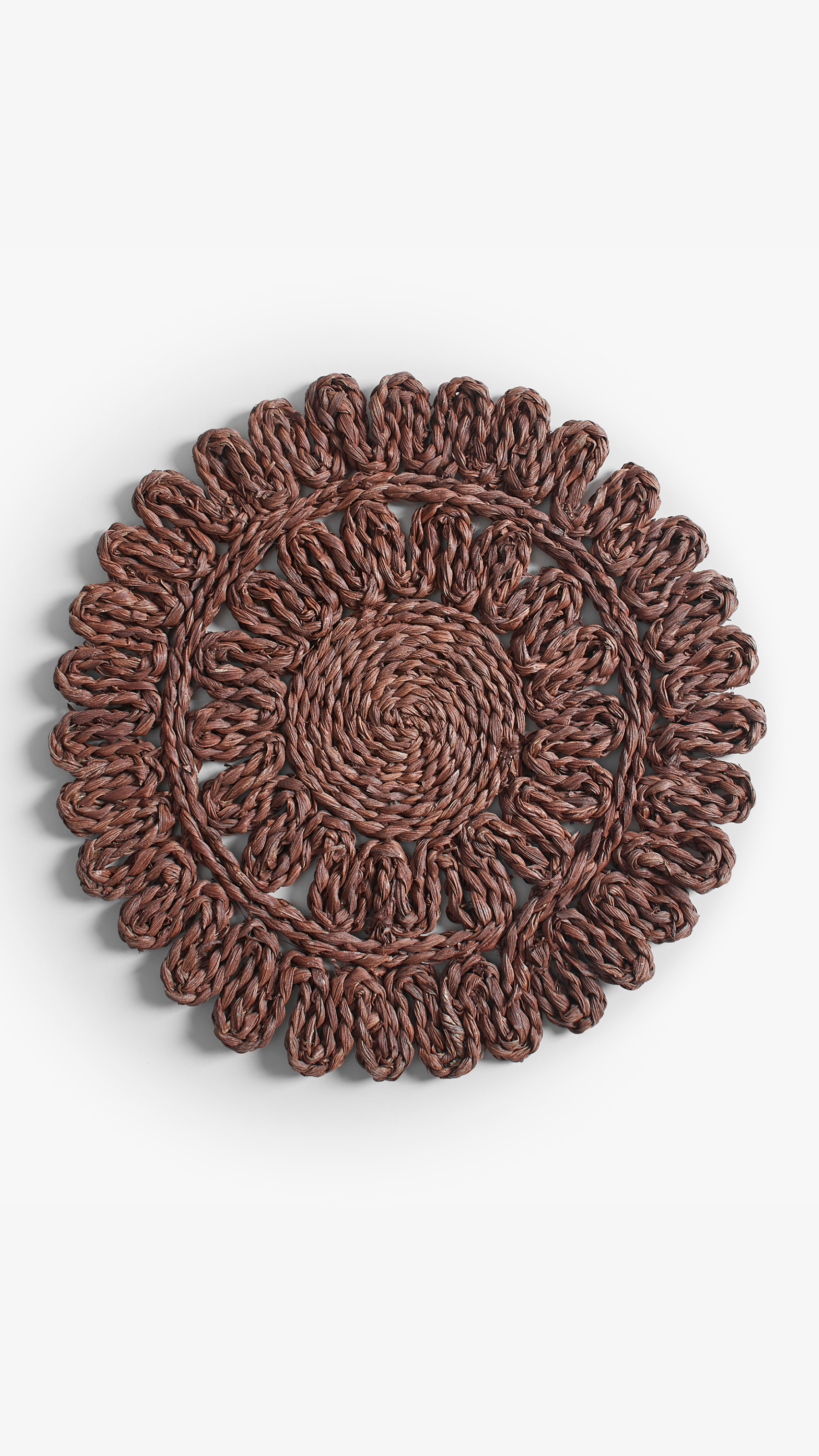Circorn 13.8" Flower Woven Placemats Set of 4