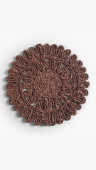 Circorn 13.8" Flower Woven Placemats Set of 4