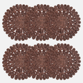 Circorn 13.8" Flower Woven Placemats Set of 4