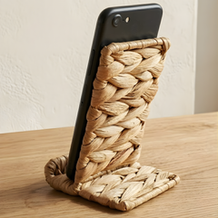 Hylara Wicker Phone Stand for Desk