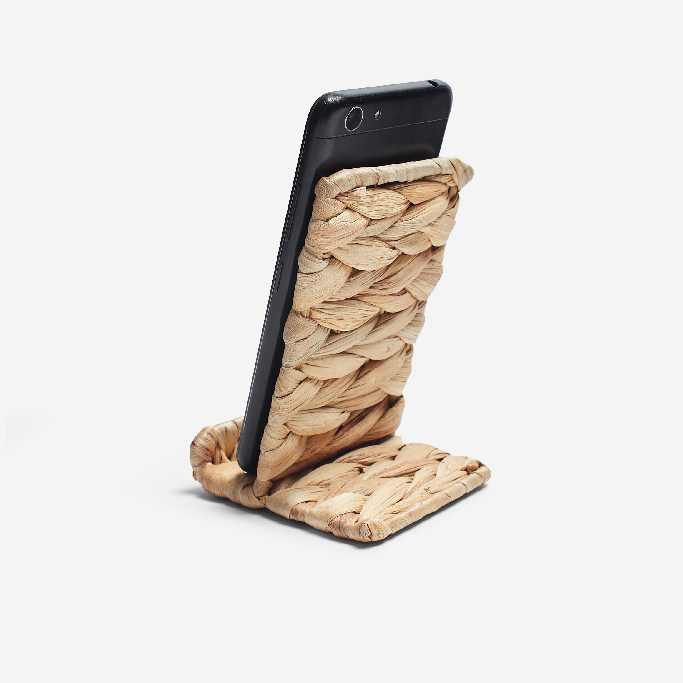 Hylara Wicker Phone Stand for Desk