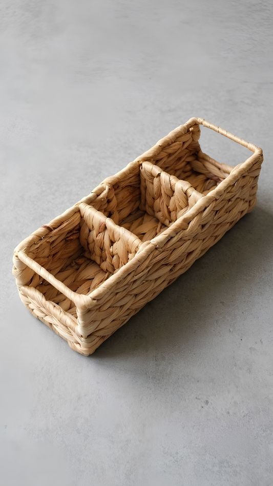 Triluxe Wicker Tea Bag Organizer