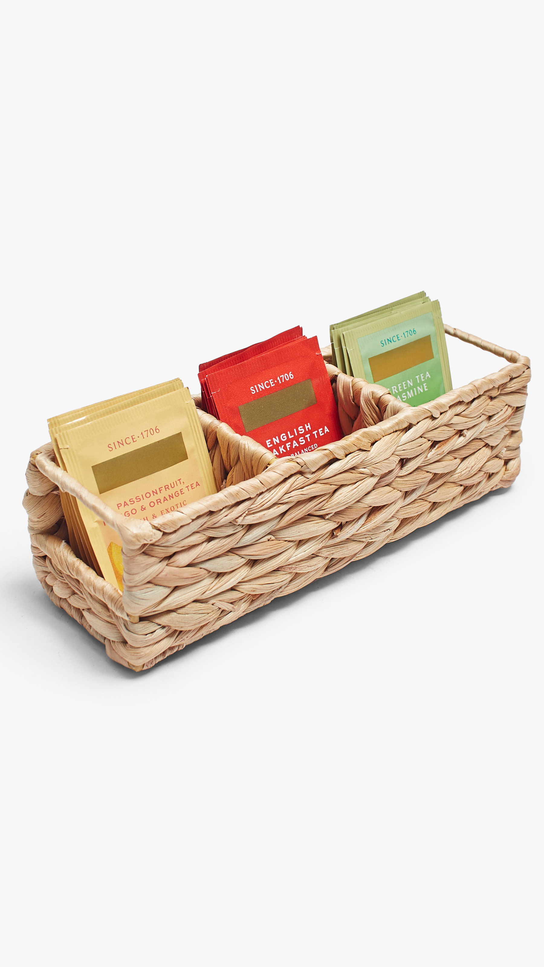 Triluxe Wicker Tea Bag Organizer