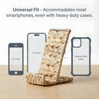 Hylara Wicker Phone Stand for Desk